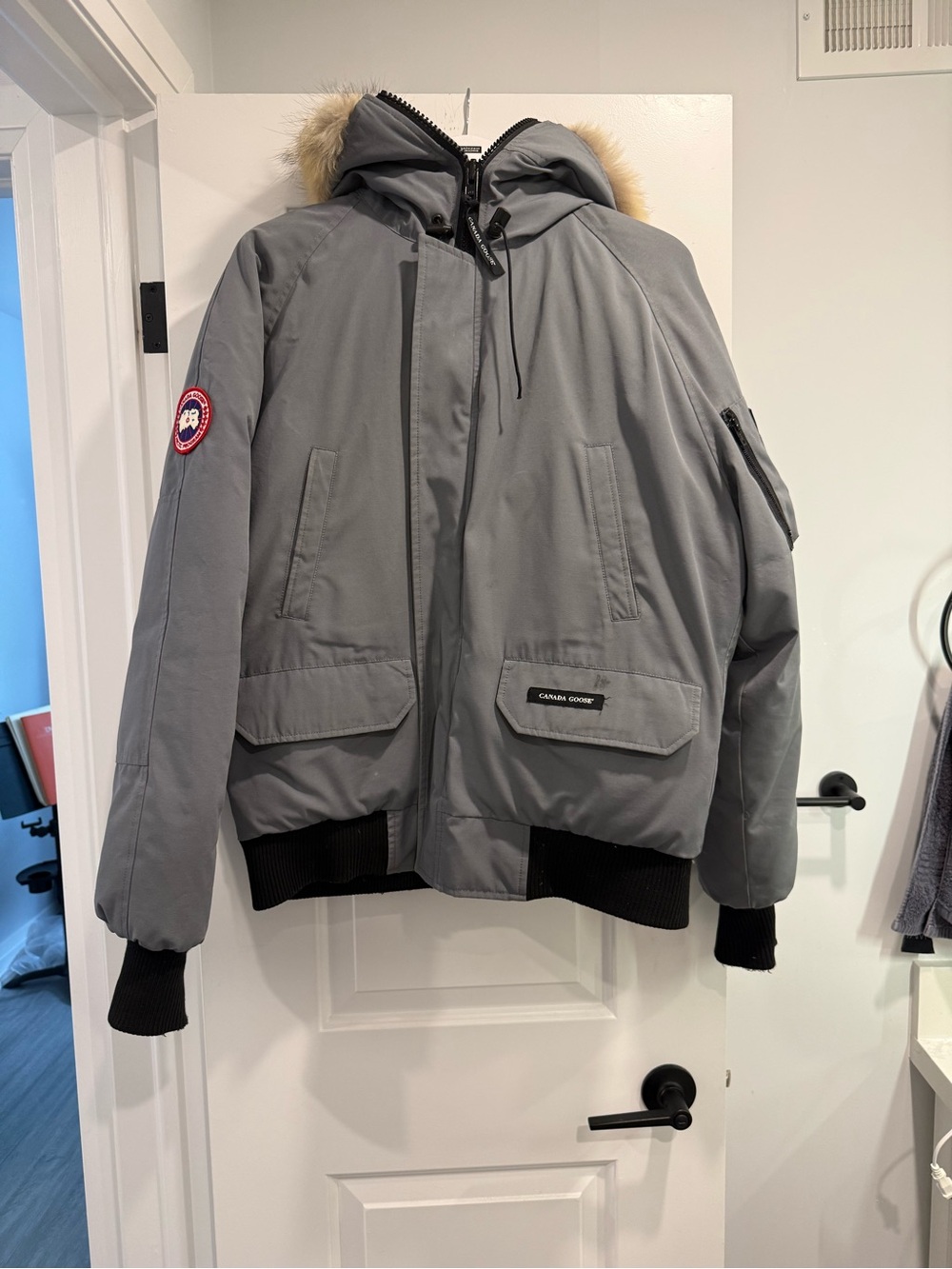 Canada Goose Chilliwack Men's Bomber Parka with Fur-Trim Hood
